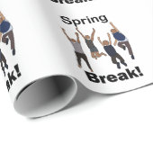 Papier Cadeau Spring Break Friendship (Coin rond)