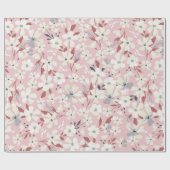 Papier Cadeau Spring flowery pattern. Seamless floral background (Plat)