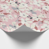 Papier Cadeau Spring flowery pattern. Seamless floral background (Coin)