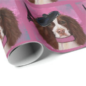 Papier Cadeau Springer Spaniel anglais (Coin rond)