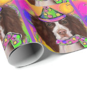 Papier Cadeau Springer Spaniel Anglais           (Coin rond)