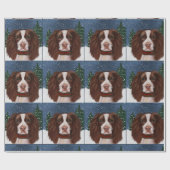 PAPIER CADEAU SPRINGER SPANIEL ANGLAIS (Plat)