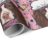 Papier Cadeau Springer Spaniel anglais (Coin rond)