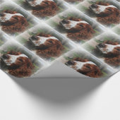 Papier Cadeau Springer Spaniel Chien Art (Coin)