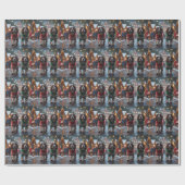 Papier Cadeau Springer Spaniel Dogs Christmas Snow Holiday (Plat)