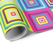 Papier Cadeau Squares (Coin rond)