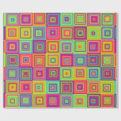 Papier Cadeau Squares (Plat)