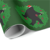 Papier Cadeau Squatchin de Noël - Gone Squatchin (Coin rond)
