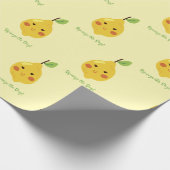 Papier Cadeau Squeeze the Day Punny Lemon Motif (Coin)