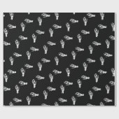 Papier Cadeau Squelette (Plat)