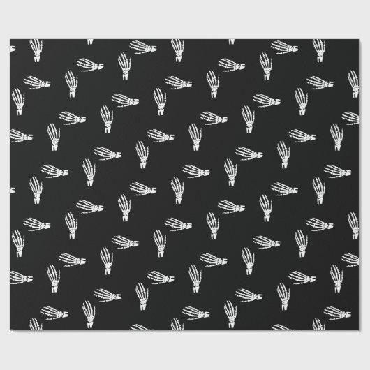 Papier Cadeau Squelette (Plat)