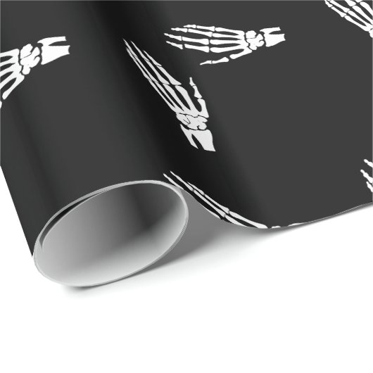 Papier Cadeau Squelette (Coin rond)