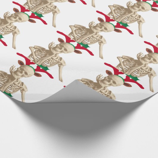 Papier Cadeau squelette cauchemar noël (Coin)