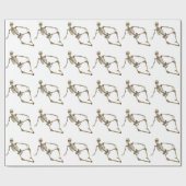 Papier Cadeau Squelette étendu (Plat)