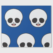 Papier Cadeau Squelette Ghost Face Chibi Pastel Goth Halloween (Plat)