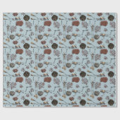 Papier Cadeau Squelette gothique Plongeurs sous-marins nager en (Plat)