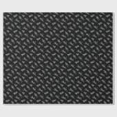 Papier Cadeau Squelettes (Plat)