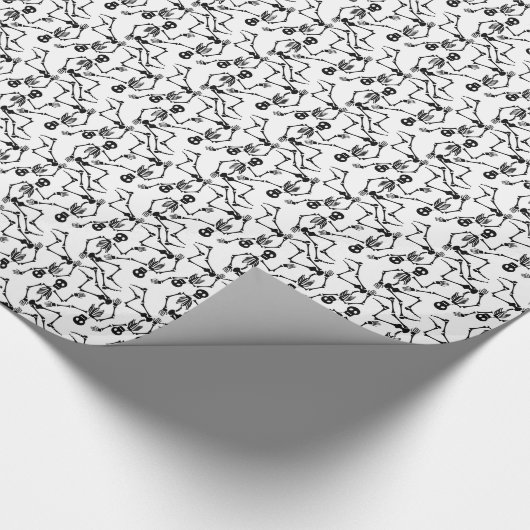 Papier Cadeau Squelettes de danse (Coin)