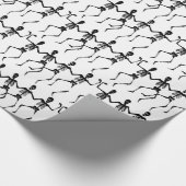 Papier Cadeau Squelettes de danse (Coin)