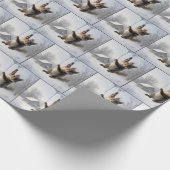 Papier Cadeau Squirrel Hanging From an Icicle (Coin)