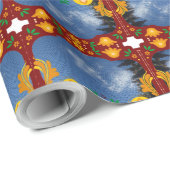 Papier Cadeau St Barachiel Archangel's Cloudy Dragons (Coin rond)