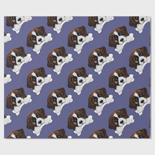 Papier Cadeau St Bernard (Plat)