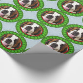Papier Cadeau St Bernard Howliday heureux (Coin)