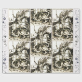 PAPIER CADEAU ST GEORGE ET DRAGON (Plat)