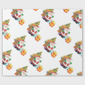 Papier Cadeau St. Nick Et Cadeaux (Plat)