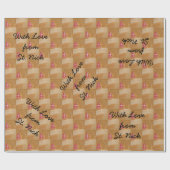 Papier Cadeau St. Nick's Day Dutch Sinterklaas Watercolor Miter (Plat)