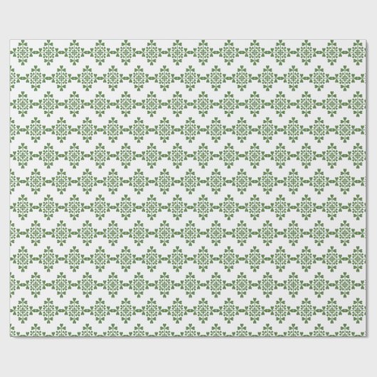 Papier Cadeau St. Patrick Clochers Shamrock Irish Green (Plat)