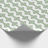 Papier Cadeau St. Patrick Clochers Shamrock Irish Green (Coin)