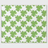Papier Cadeau St Patrick Shamrock Irlande Irlande Irlande Motif (Plat)