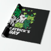 Papier Cadeau St Patricks Catricks Day Cats Saint Pattys (Déroulé)