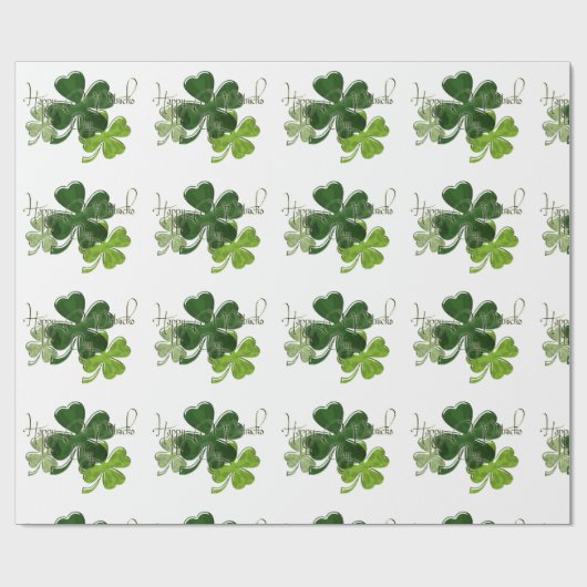 Papier Cadeau St. Patrick's Day (Plat)