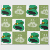 Papier Cadeau St. Patrick's Day Enveloppement papier Coeurs Casq (Plat)