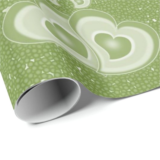 Papier Cadeau St. Patrick's Day Enveloppement papier Coeurs Casq (Coin rond)