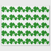 Papier Cadeau St Patrick's Day Obtenez de la chance 3 et 1 Envel (Plat)