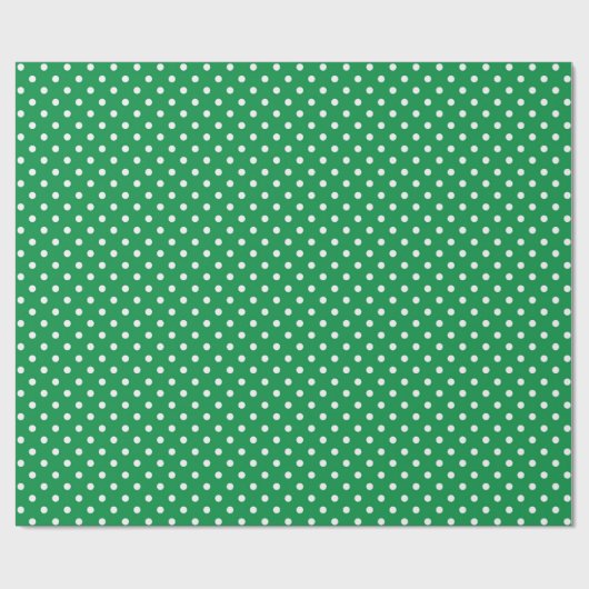 Papier Cadeau St. Patrick's Day Pois verts du printemps (Plat)