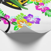 Papier Cadeau St. Patrick's Day Wrapping Papier Chat Floral (Coin)