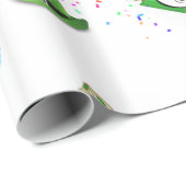 Papier Cadeau St. Patrick's Day Wrapping Papier Cupcake Rainbow (Coin rond)