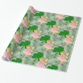 Papier Cadeau St. Patrick's Day Wrapping Papier Fée (Déroulé)