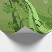 Papier Cadeau St. Patrick's Day Wrapping Papier Floral (Coin)