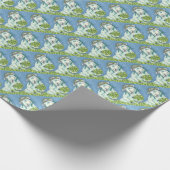 PAPIER CADEAU ST. PATRICK'S IRISH EWE & SHAMROCK WRAPPER PAPER (Coin)