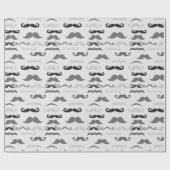 Papier Cadeau Stache drôle (Plat)