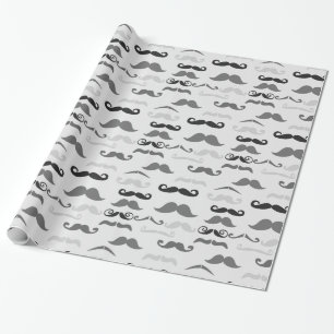Papier Cadeau Stache drôle