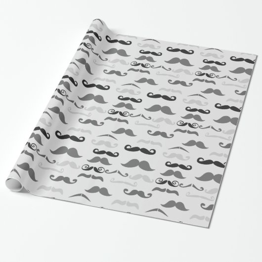 Papier Cadeau Stache drôle (Déroulé)