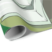 Papier Cadeau Stack of Money Cash Green Backs (Coin rond)