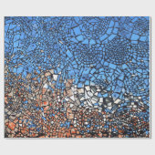 Papier Cadeau Stainverre look mosaïque abstrait (Plat)