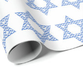 Papier Cadeau Star de David Hanoukka (Coin rond)